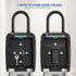Key Lock Box with Retractable Key Tether and Removable Shackle