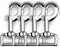 Garwor 1 Inch Heavy Duty Chrome Swivel Snap Hooks - Trigger Snaps for Dog Leash Hook, Key Chain, 4 Pcs
