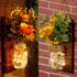 Set OurWarm Sunflower Wall Sconces of Two, Mason Jar Sconces Farmhouse Wall Decor Comes with Remote Control and Warm