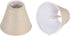 Aspen Creative 51010-2, Empire Clip-On Chandelier Lamp Shade, Khaki, 3" Top X 6" Bottom