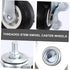 4pcs ULTECHNOVO Swivel Casters Heavy Duty Locking Caster Wheels Wheel Furniture Movers Quiet Rolling for Carts