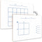 SCRIBBLEDO Dry Erase Ten Frame Area Model Board 9" x 12", Double Sided for Kids Math Practice