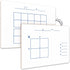SCRIBBLEDO Dry Erase Ten Frame Area Model Board 9" x 12", Double Sided for Kids Math Practice