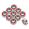 XiKe 10 Pcs Flanged Ball Bearings ID 3/4" x OD 1-3/8", for Lawn Mower, Wheelbarrows, Carts & Hand Trucks