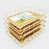 JIARI 4 Pack Desk Organizer, Stackable Letter Tray Paper Organizer for A4 Paper Storage, Metal Desk Organizer for