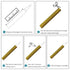 Accering Wood Grain Fishing Rod Grip Wrap, Heat Shrink Grip Tubing for Fishing Rod Handle