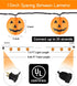 10 9.83FT TIGOMOOV Halloween Lantern String Lights, Jack O Lanterns Pumpkin String Lights Plug in, Orange Lights String