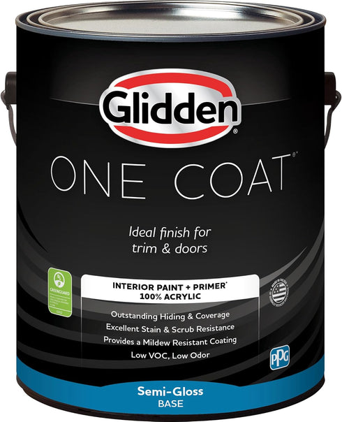 1-Gallon Glidden Interior Paint + Primer: Blue/Sweet Emily, One Coat, Semi-Gloss