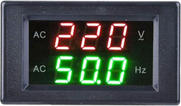 YB4835VF Voltage Frequency Meter, LED Digital Dual Display Ammeter Voltmeter Measuring Tool