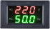 YB4835VF Voltage Frequency Meter, LED Digital Dual Display Ammeter Voltmeter Measuring Tool