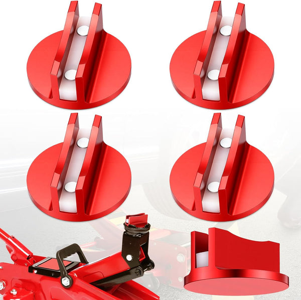 Zhehao 4 Pcs Universal Aluminum Grooved Magnetic Jack Pad Bulk Punk Pinch Weld