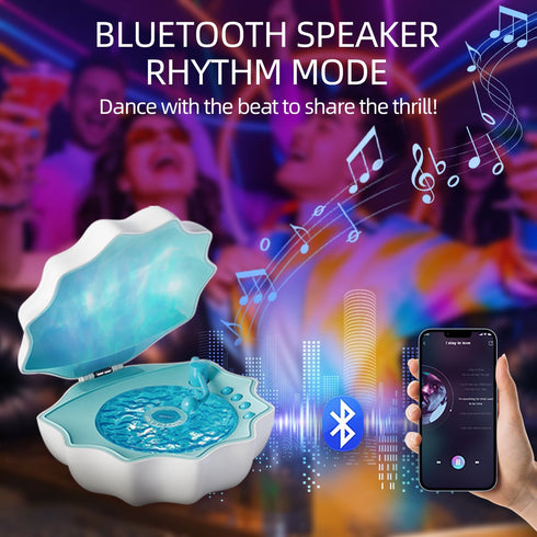 PILIPALASTAR Northern Lights Projector, Night Light Projector for Bedroom Built-in Bluetooth Speaker, White Noise