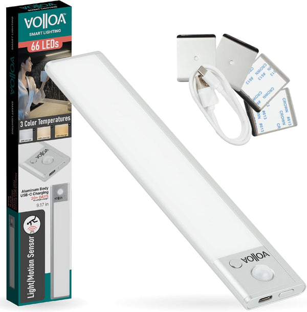 Volloa Compact, Versatile, Rechargeable LED Light Module - Aluminum Housing, Motion & Light
