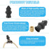 PATIKIL 33 16mm 4 Set x Lamp Finials Caps Knob, Solid Lamp Shade Top Decoration Screw Cap Nuts with Brass Reducing