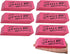 Jumbo Big Wedge Pink Erasers, "for Really Big Mistakes" Large Pencil Rubber Eraser, 6 Pack