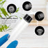 Clear Glass Sample Vials, 15ml Empty Bottles with Screw Cap, Pack of 36 with Red Handwritten Sticker Paper