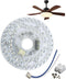 MouMouPurr 4.92'' LED Ceiling Fan Light Retrofit Kit, 18W Flush Mount Ceiling Light