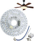 MouMouPurr 4.92'' LED Ceiling Fan Light Retrofit Kit, 18W Flush Mount Ceiling Light