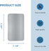 16 Pack 1.2" 2" Adhesive Metal Plates for Magnetic Mounts x Steel Strips with Adhesive Backing Fits for Magnets on