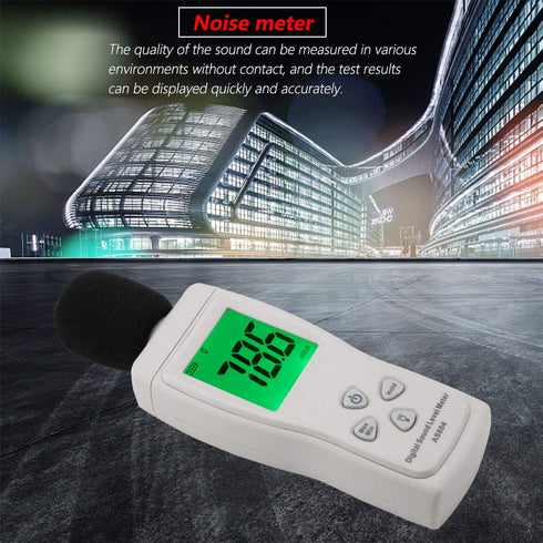 Digital Sound Level Meter, SMART SENSOR AS804, Testing Monitor 30-130dBA for Automotive Industrial Equipment Noise