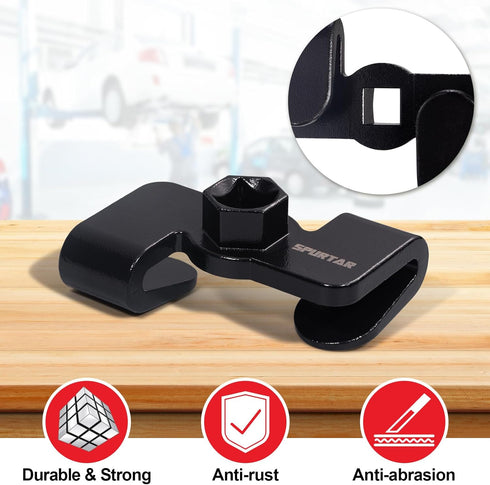 Spurtar Wrench Extender Tool for 1/2" Drive or 21 mm Hex Drive, Adjustable Wrench Adapter with Heat Treatment