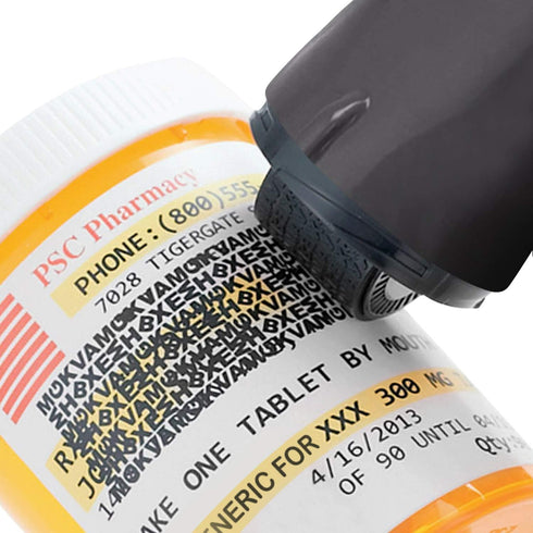 Guard Your ID Advanced 2.0 Rollers, Identity Theft Address Eraser and Security Prevention, Regular 3-Pack, Black