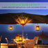 2 Pack(Black) TomCare Solar Lights Outdoor Flickering Flame Solar Lantern Outdoor Hanging Lanterns Decorative Outdoor