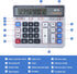 M&G Desktop Calculator, 12 Digits Extra Large LCD Display, Dual Solar Power and Battery, Basic Financial Calculator