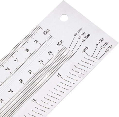 Ultra Precision Scribing Ruler 12in, Anti-Rust Stainless Steel Woodworking Marking Tool for Gauging and Measuring