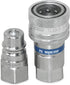 TL33 3/8" SAE Thread Hydraulic Quick Connect Coupler Set, 1/4” Body Ag ISO 5675 (9/16"-18 ORB)