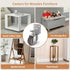 Chegulu 1" 4 Small L-Shaped Plate Casters, Swivel Furniture Wheels, TPR Silent, Mounting for Wooden Coffee Table
