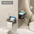 VOLDRA Toilet Paper Holder with Phone Shelf, Self-Adhesive or Screw-in Toilet Tissue Roll Holder Wall Mount, Rustproof
