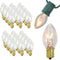 Iconikal 24-Count C7 Night Light Candelabra Bulbs 5-Watt, Clear for Lamps Nightlights