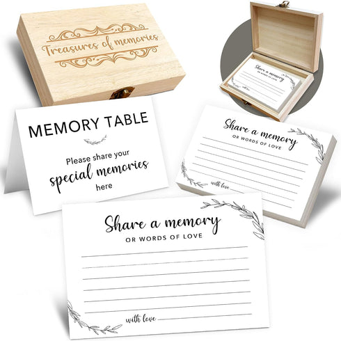 Share A Memory Card for Celebration Of Life - 50 Pcs Memorial