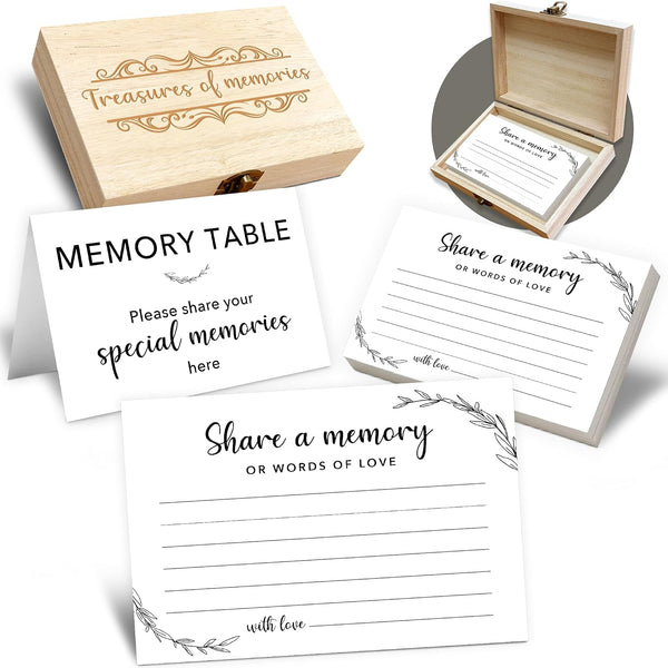 Share A Memory Card for Celebration Of Life - 50 Pcs Memorial