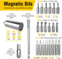 AZUNO 24 IN 1 Ratchet Screwdriver Set - Universal Socket, 20 CRV Bits Stored in Handle, Precision Bits