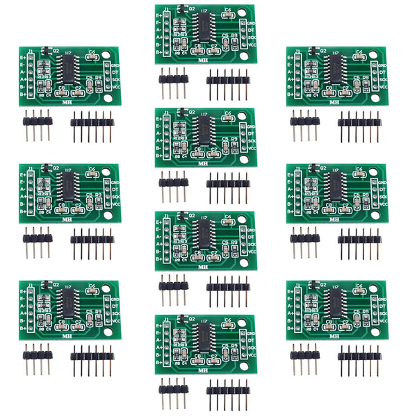 10pcs HX711 Load Cell Amplifier Module Board Kit for Arduino Human Body Scale Pressure Sensors