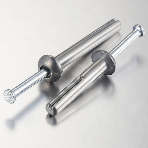 1/4x3/4" Hammer Drive Nail in Anchor, 50 per Box, Cement Hammering Anchors