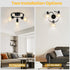 3-Light KEESFU Kitchen Flush Mount Ceiling LightModern Round Track Lighting FixturesDirectional Ceiling Spot Light