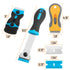 Set, 3 Pack, Set 50 30 Bates- Razor Blade Scraper Razor Scraper with Extra Plastic & Metal Blades, Window Scraper Tool
