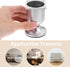 4pcs Set KICHOUSE Aluminum Alloy Replacement Legs for Sofa and Side Table, Oval Silver Sofa Feet Support for Furniture