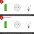 APIELE 12mm Latching Push Button Switch (Pcs of 2) - High Round Head Stainless Steel with Ring LED (Blue)