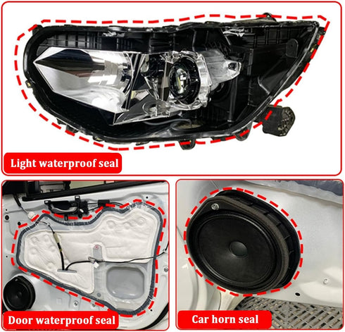 13Ft Car Headlight Sealant Butyl Tape, Waterproof Caulking Tape for Car Truck SUV Headlights and Taillights