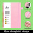 Spiral Notebook, 6"x8.5", Hardcover Lined Journal for Women with Pen Loop, Pocket, 160 Pages, 100 GSM Thick Paper.