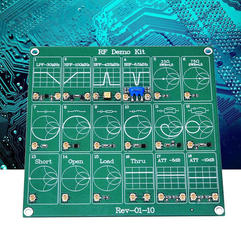 Garosa Frequency Test Board Demo Kit, VNA Test Module Vector Network Analyzer Breadboard Test Protoboard Filter Module
