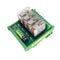 DIN Rail Mount 4 Channels Relay, AC/DC 24V Control 4 SPDT 10A Pluggable Power Relay Module for PLC MCU Projects