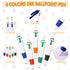 Retractable Pen with Lanyard Neck Pens Pen in a Rope Shuttle Pen 4 Color Ink Ballpoint Pen with Chain for Nurses Students, Office School Home Supplies (30 Pieces) by Zonon