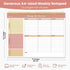 Weekly To Do List Notepad, 52 Undated Sheets (8.5"×11"), Undated Weekly Planner for Office Desk Accessories and Supplies
