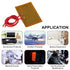15pcs 30mmx40mm Film Heater Plate Adhesive Pad, PI Heating Elements Film 5V 1W Strip Heater