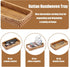 8.3 4.7 BTSKY Small Remote Basket for Coffee Table Entryway Living Room Rattan Serving Tray x Handwoven Wicker Baskets
